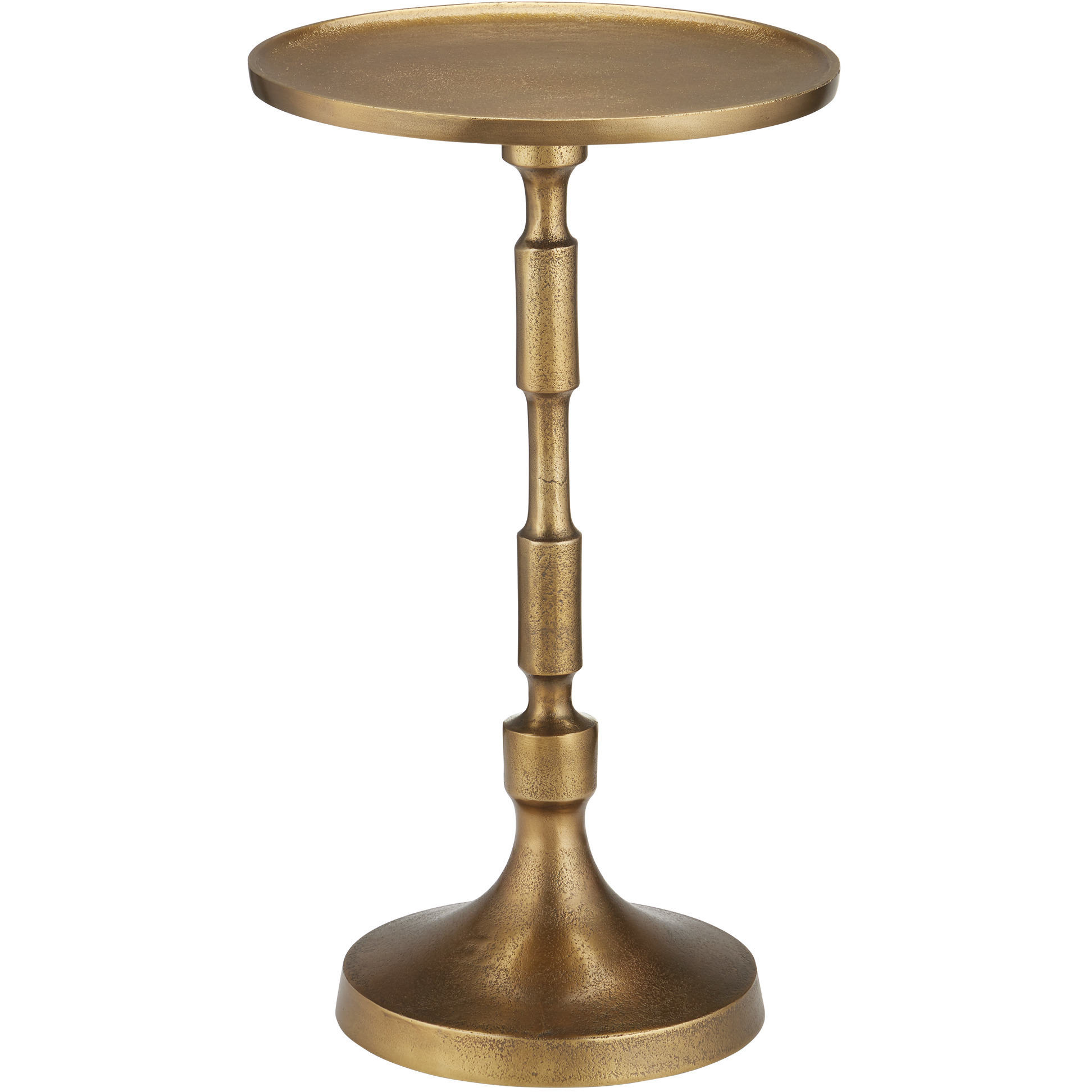 Pascal 12.25 inch Brass Side Table